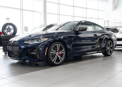 BMW 4-Series Coupe in Showroom